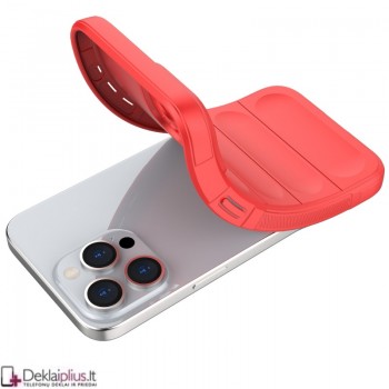 Magic Shield guminis dėklas su kameros apsauga - raudonas (Apple Iphone 15 Pro Max) Magic Shield guminis dėklas su kameros apsauga - raudonas (Apple Iphone 15 Pro Max)